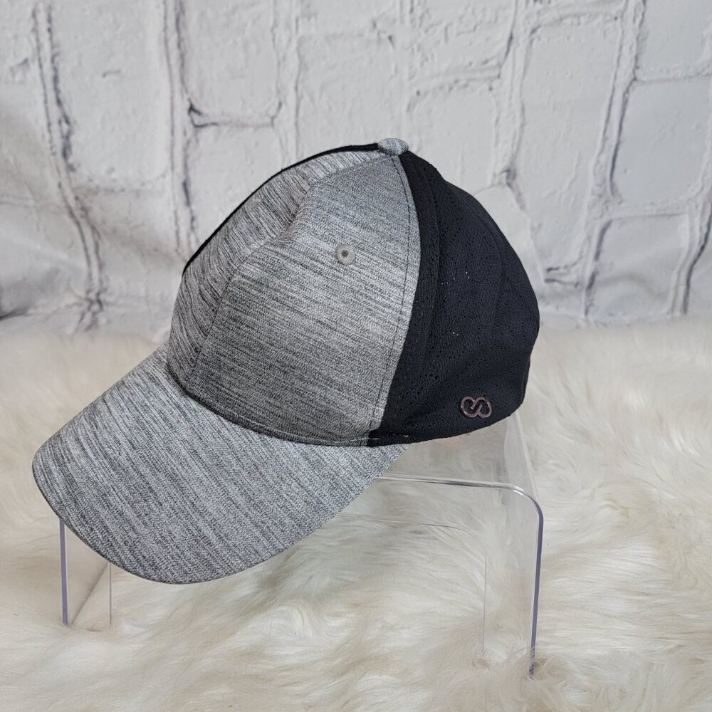 CALIA‎ Two Tone Perforated Baseball Hat Womens Casual Ball Cap Grey Black Cute